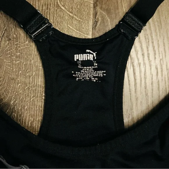 ❄️ 5/$15 PUMA Women's 2 Pack Seamless Sports Bra Black/Grey Workout Yoga Size XL - Picture 5 of 11